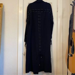 House of Harlow 1960 Black Coat with Tie back detailing